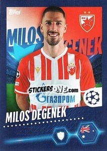 Sticker Miloš Degenek - UEFA Champions League 2023-2024
 n. 281 - Topps