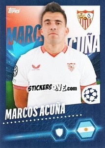 Sticker Marcos Acuña - UEFA Champions League 2023-2024
 n. 450 - Topps