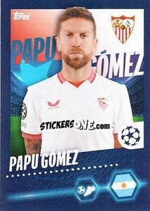 Sticker Papu Gómez - UEFA Champions League 2023-2024
 n. 458 - Topps