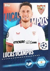 Sticker Lucas Ocampos - UEFA Champions League 2023-2024
 - Topps