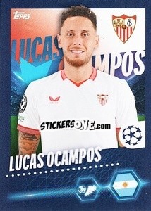 Cromo Lucas Ocampos - UEFA Champions League 2023-2024
 n. 460 - Topps