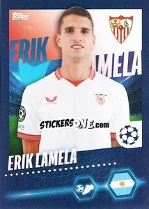 Sticker Erik Lamela - UEFA Champions League 2023-2024
 n. 462 - Topps
