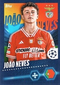 Sticker João Neves - UEFA Champions League 2023-2024
 - Topps