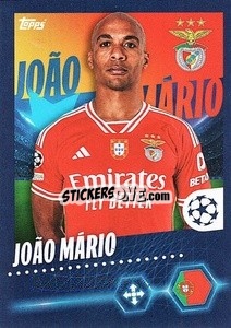 Sticker João Mário - UEFA Champions League 2023-2024
 n. 476 - Topps