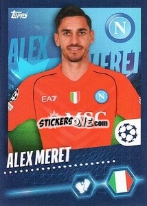 Sticker Alex Meret - UEFA Champions League 2023-2024
 n. 504 - Topps