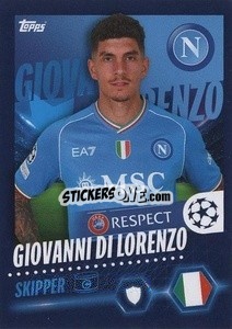 Sticker Giovanni Di Lorenzo - UEFA Champions League 2023-2024
 n. 506 - Topps