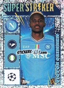 Sticker Victor Osimhen (Super Striker) - UEFA Champions League 2023-2024
 - Topps