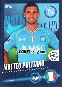 Sticker Matteo Politano - UEFA Champions League 2023-2024
 - Topps