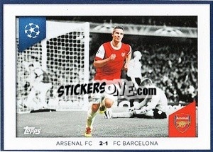 Sticker Robin Van Persie (Arsenai Fc 2 1 Fc Barceiona 2010/11) - UEFA Champions League 2023-2024
 n. 684 - Topps