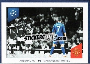 Sticker Cristiano Ronaldo (Arsenal Fc 1-3 Manchester United 2008/09) - UEFA Champions League 2023-2024
 n. 697 - Topps