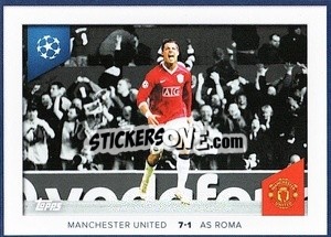 Sticker Cristiano Ronaldo (Manchester United 7-1 As Roma 2006/07) - UEFA Champions League 2023-2024
 n. 703 - Topps