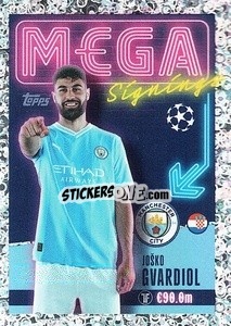 Sticker Joško Gvardiol (Manchester City) - UEFA Champions League 2023-2024
 n. 729 - Topps