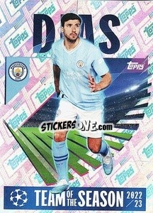 Sticker Ruben Dias (Man City) - UEFA Champions League 2023-2024
 n. 6 - Topps