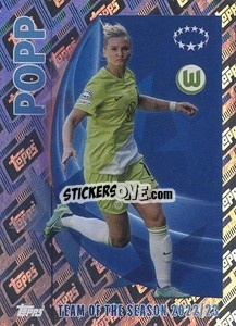Sticker Alexandra Popp (Vfl Wolfsburg) - UEFA Champions League 2023-2024
 n. 25 - Topps