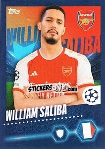 Sticker Willam Saliba - UEFA Champions League 2023-2024
 n. 50 - Topps