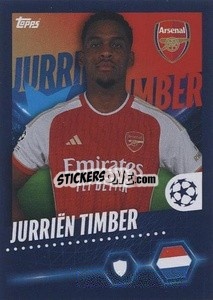 Sticker Jurriën Timber - UEFA Champions League 2023-2024
 - Topps