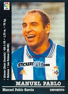 Sticker Manuel Pablo - Liga Spagnola 2000-2001 n. 3 - Panini