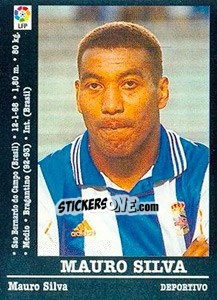 Sticker Mauro Silva - Liga Spagnola 2000-2001 n. 8 - Panini
