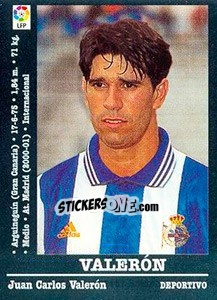Sticker Valerón - Liga Spagnola 2000-2001 n. 10a - Panini