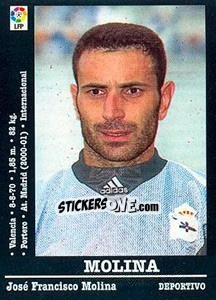 Sticker Molina - Liga Spagnola 2000-2001 n. 17a - Panini