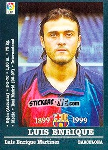 Figurina Luis Enrique - Liga Spagnola 2000-2001 - Panini