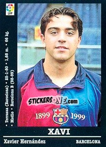 Sticker Xavi - Liga Spagnola 2000-2001 n. 28a - Panini