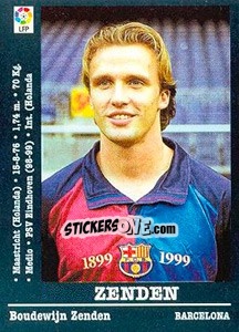 Figurina Zenden - Liga Spagnola 2000-2001 - Panini