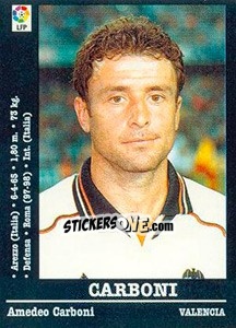 Sticker Carboni - Liga Spagnola 2000-2001 n. 41 - Panini