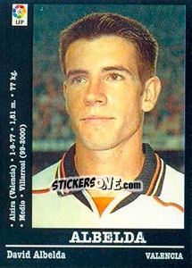 Sticker Albelda - Liga Spagnola 2000-2001 n. 43 - Panini