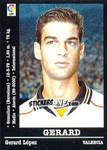 Sticker Gerard - Liga Spagnola 2000-2001 - Panini
