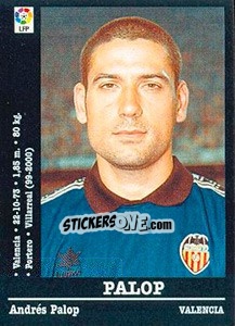 Sticker Palop - Liga Spagnola 2000-2001 - Panini