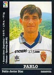 Sticker Pablo - Liga Spagnola 2000-2001 n. 54 - Panini