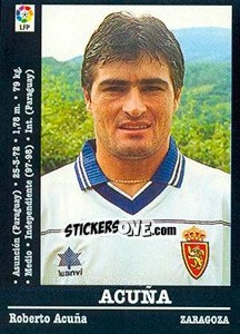 Sticker Acuña - Liga Spagnola 2000-2001 n. 59 - Panini