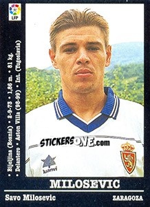 Sticker Milosevic - Liga Spagnola 2000-2001 n. 66 - Panini