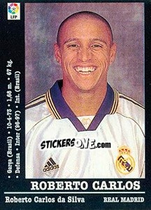 Sticker Roberto Carlos - Liga Spagnola 2000-2001 n. 75 - Panini