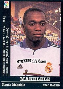 Sticker Makelele - Liga Spagnola 2000-2001 n. 77a - Panini