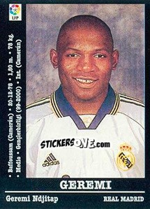 Sticker Geremi - Liga Spagnola 2000-2001 n. 80a - Panini