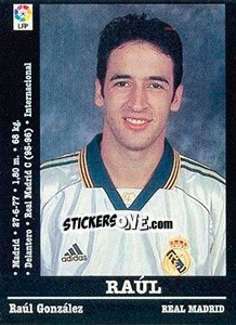 Sticker Raúl González - Liga Spagnola 2000-2001 - Panini