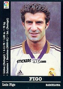 Sticker Figo - Liga Spagnola 2000-2001 n. 84a - Panini