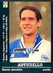 Cromo Astudillo - Liga Spagnola 2000-2001 - Panini