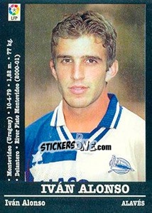 Sticker Ivan Alonso - Liga Spagnola 2000-2001 n. 100a - Panini