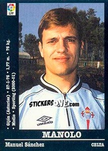 Figurina Manolo - Liga Spagnola 2000-2001 - Panini