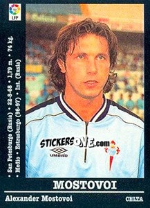Sticker Aleksandr Mostovoi - Liga Spagnola 2000-2001 n. 114 - Panini