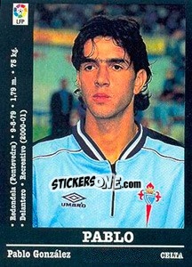 Sticker Pablo - Liga Spagnola 2000-2001 n. 116a - Panini
