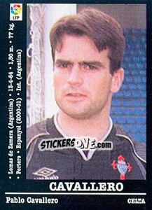 Sticker Cavallero - Liga Spagnola 2000-2001 n. 119a - Panini