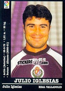 Sticker Julio Iglesias - Liga Spagnola 2000-2001 n. 121 - Panini