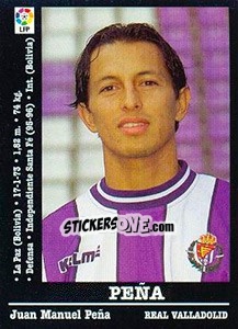 Sticker Peña - Liga Spagnola 2000-2001 n. 124 - Panini