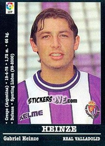 Figurina Heinze - Liga Spagnola 2000-2001 - Panini