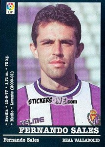 Cromo Fernando Sales - Liga Spagnola 2000-2001 - Panini