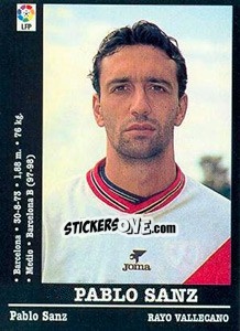 Figurina Pablo Sanz - Liga Spagnola 2000-2001 - Panini